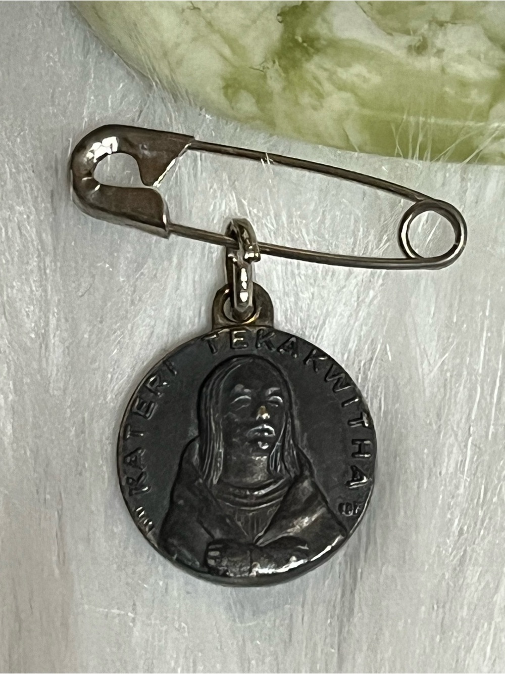 Saint Kateri Tekakwitha Relic Pin